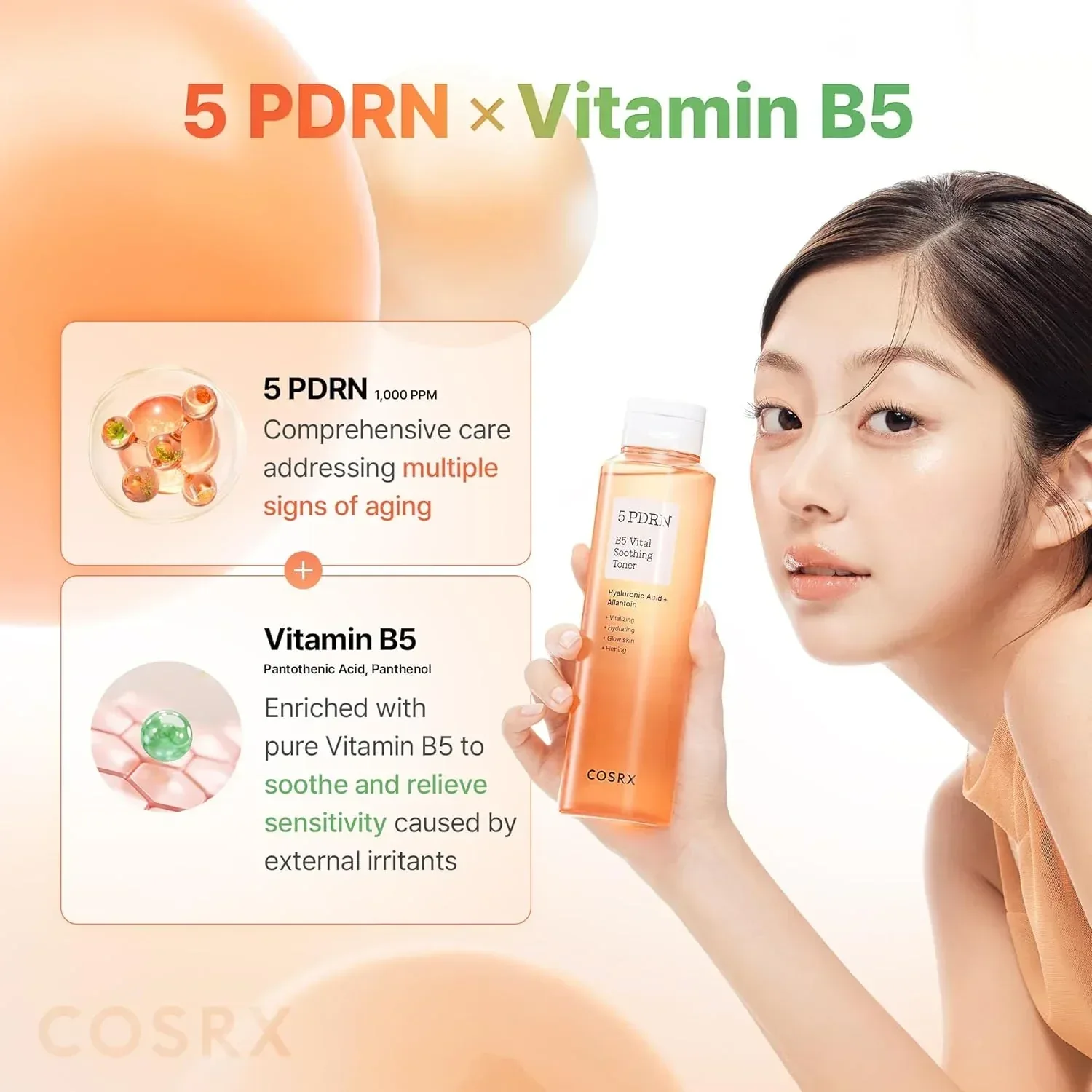 COSRX - 5PDRN B5 Vital Soothing Toner 280ml - Image 3