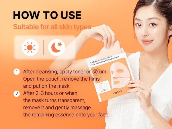 COSRX - 5PDRN Hyaluronic Acid Vital Hydrating Hydrogel Mask 3ea - Image 3