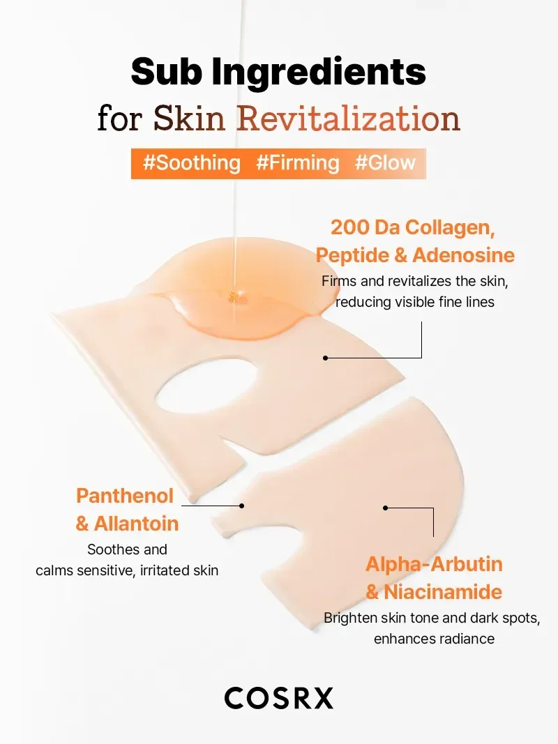 COSRX - 5PDRN Hyaluronic Acid Vital Hydrating Hydrogel Mask 3ea - Image 5