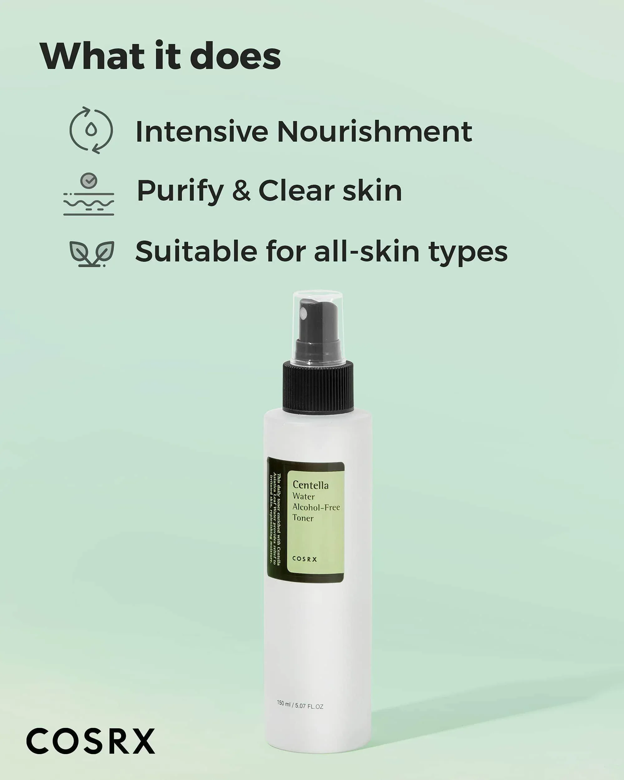 COSRX Centella Water Alcohol-Free Toner 150ml - Image 3