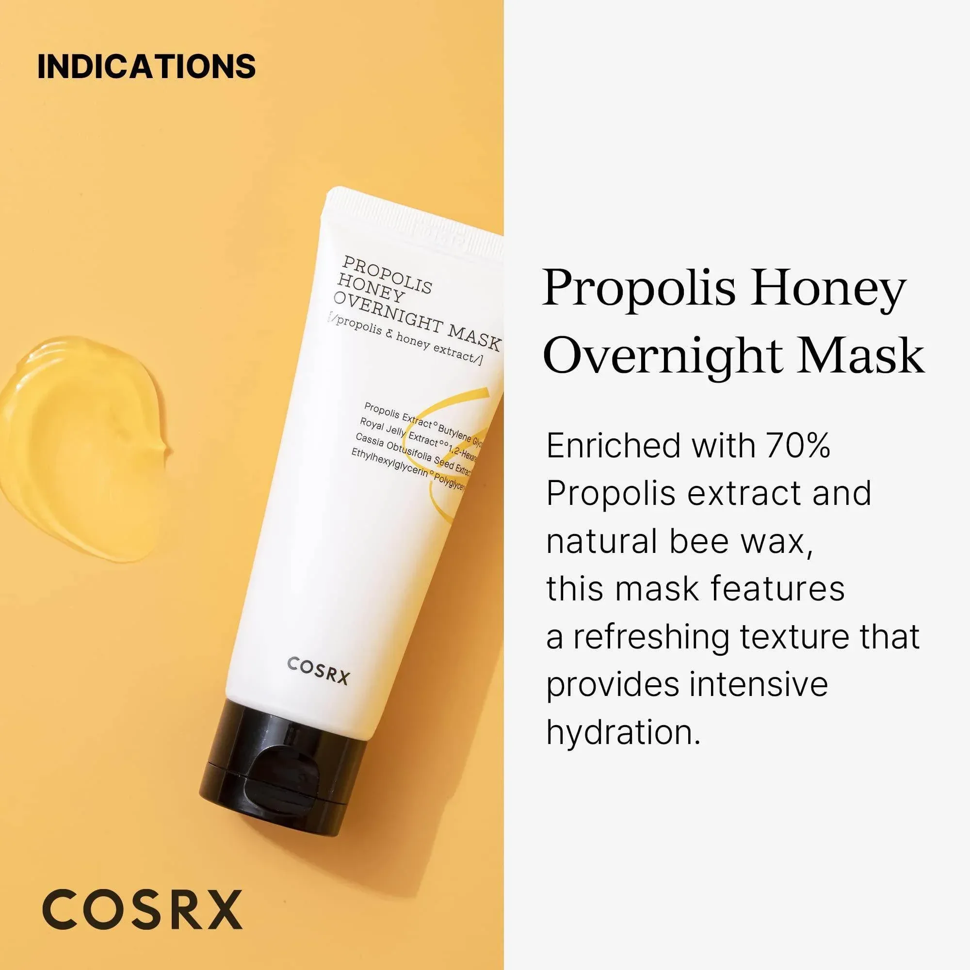 COSRX Full Fit Propolis Honey Overnight Mask 60ml - Image 4