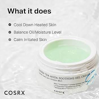 COSRX - Green Tea Aqua Soothing Gel Cream 50ml - Image 2