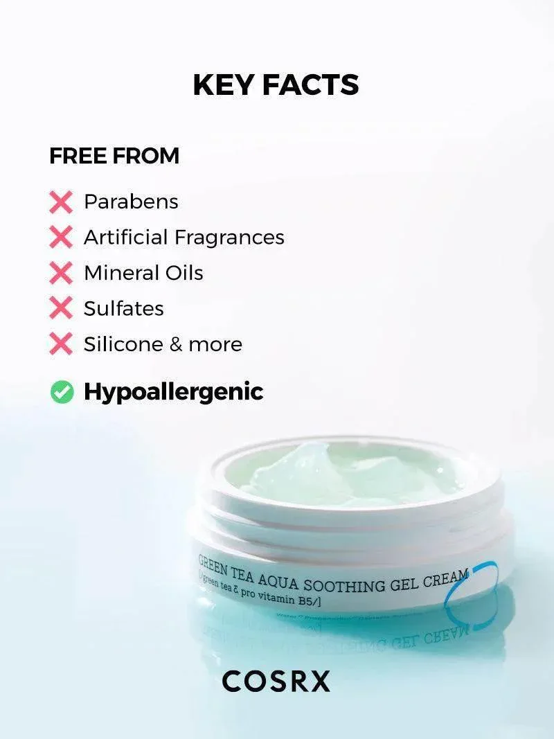 COSRX - Green Tea Aqua Soothing Gel Cream 50ml - Image 3