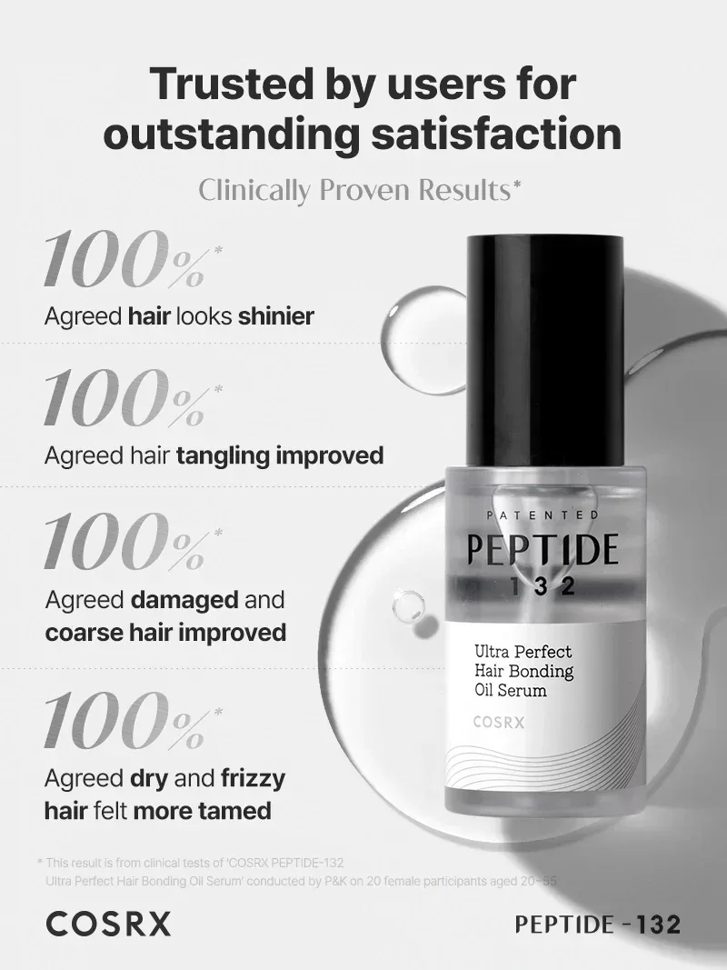 COSRX - Peptide 132 Ultra Perfect Hair Bonding Oil Serum 28ml - Image 2