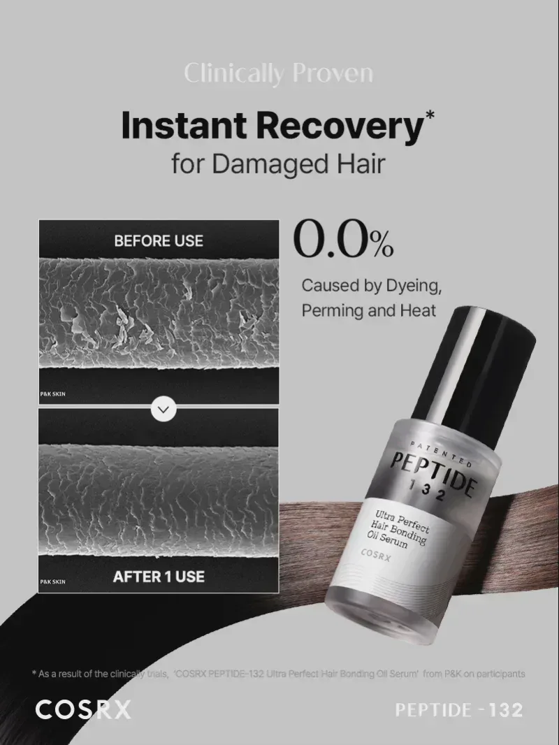 COSRX - Peptide 132 Ultra Perfect Hair Bonding Oil Serum 28ml - Image 3