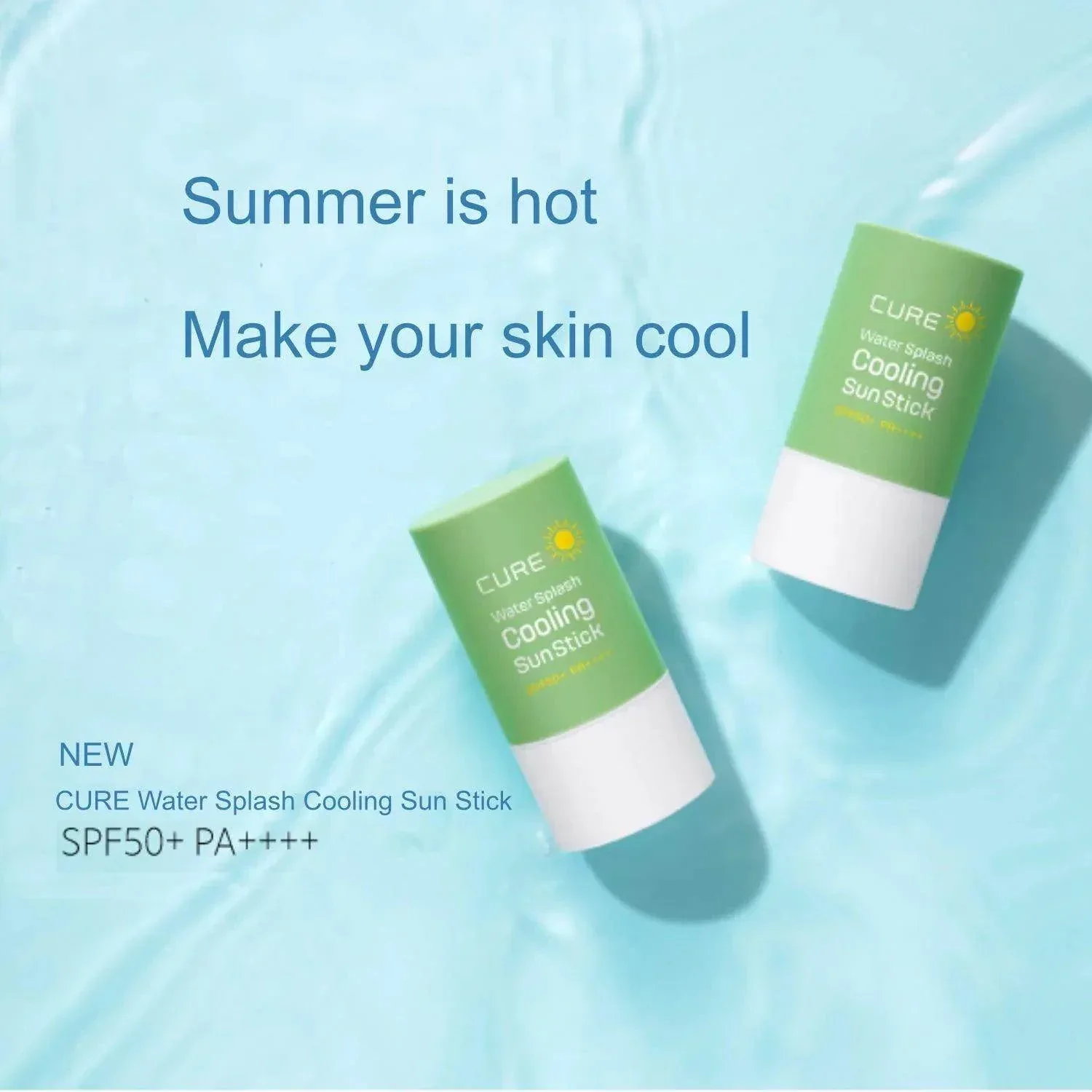 Cure - Water Splash Cooling Sun Stick SPF50+ PR++++ 40ml - Image 3