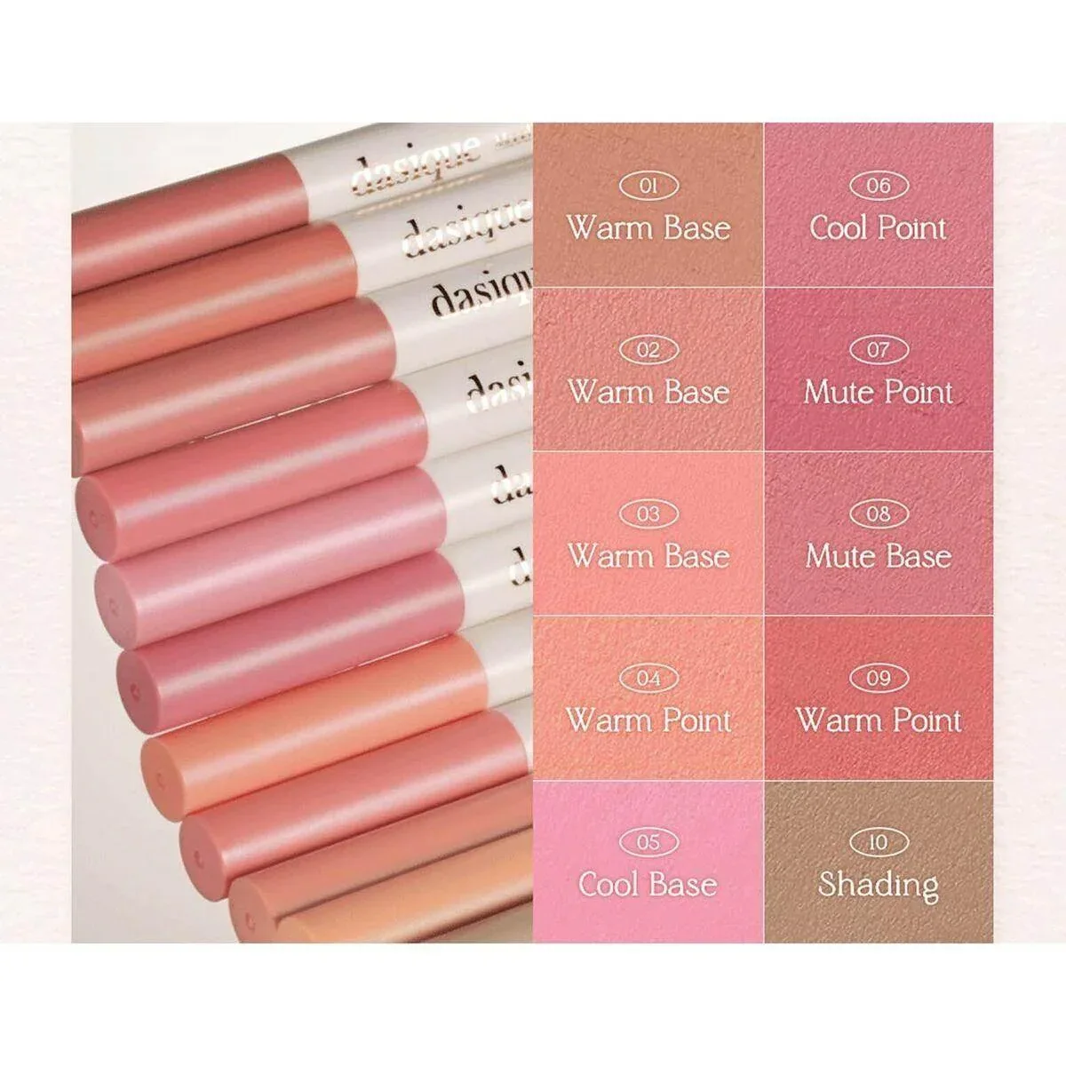 Dasique Mood Blur Lip Pencil - 8 Colors - Image 3