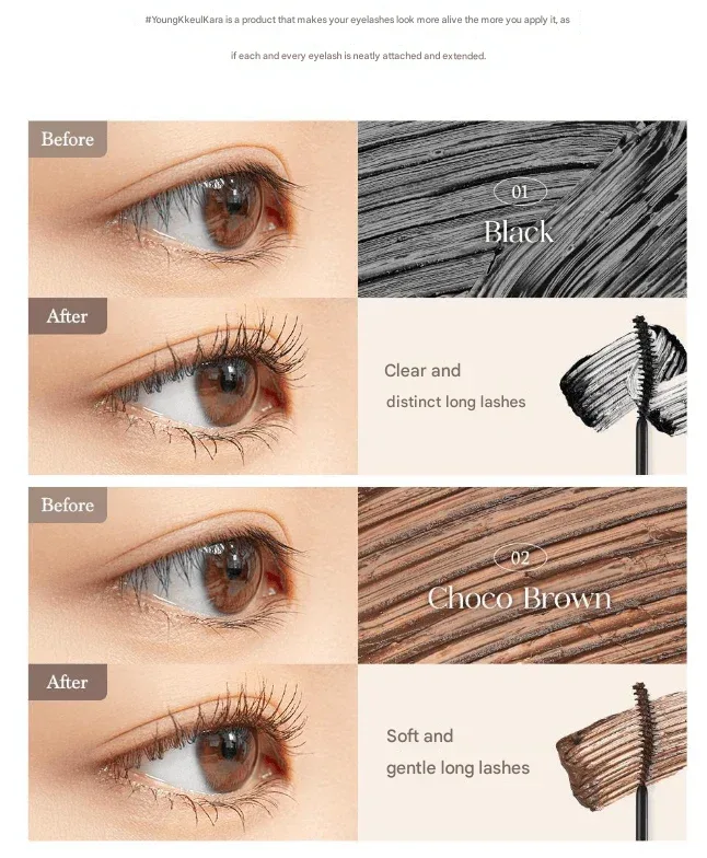 Dasique - Mood Up Mascara Long and Curl - 1 Color - Image 3