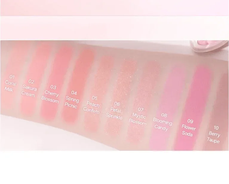 Dasique - Pink Blossom Blooming Single Shadow - 10 Colors - Image 3