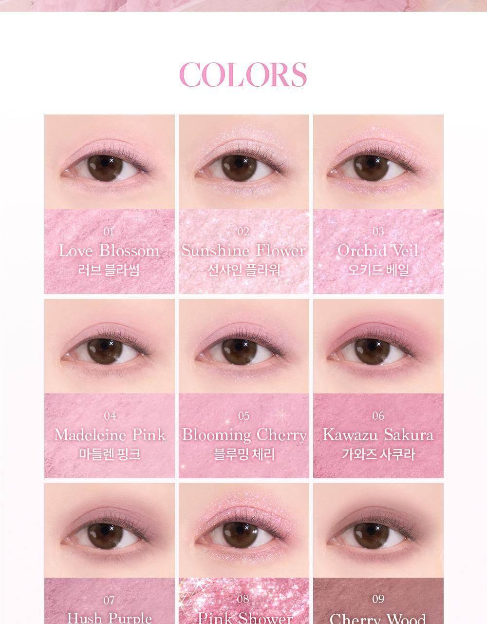 Dasique - Shadow Palette Pink Blossom Collection 7.2g - 2 Colors - Image 6