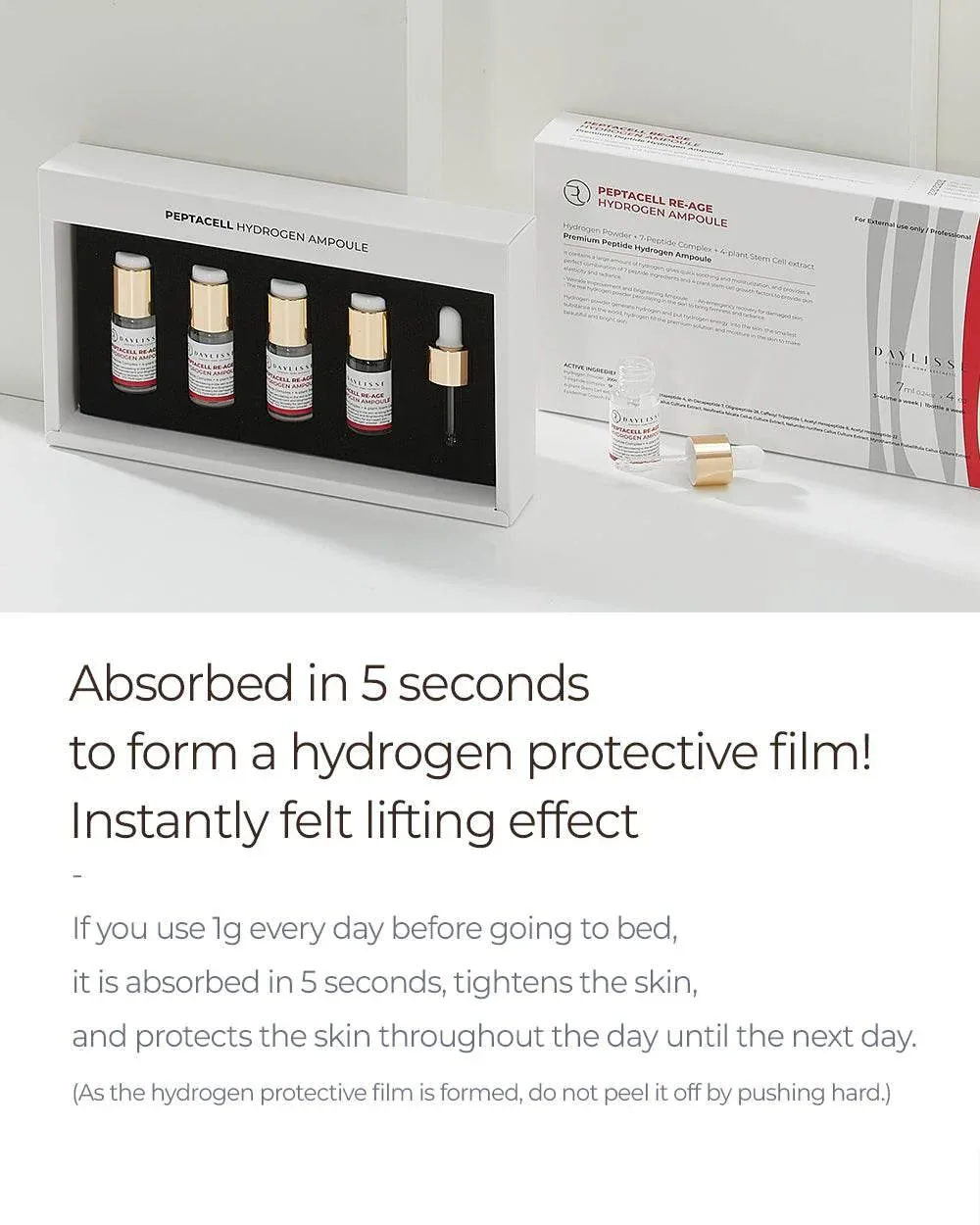 Daylisse - Peptacell Re-Age Hydrogen Ampoule 28ml - Image 4