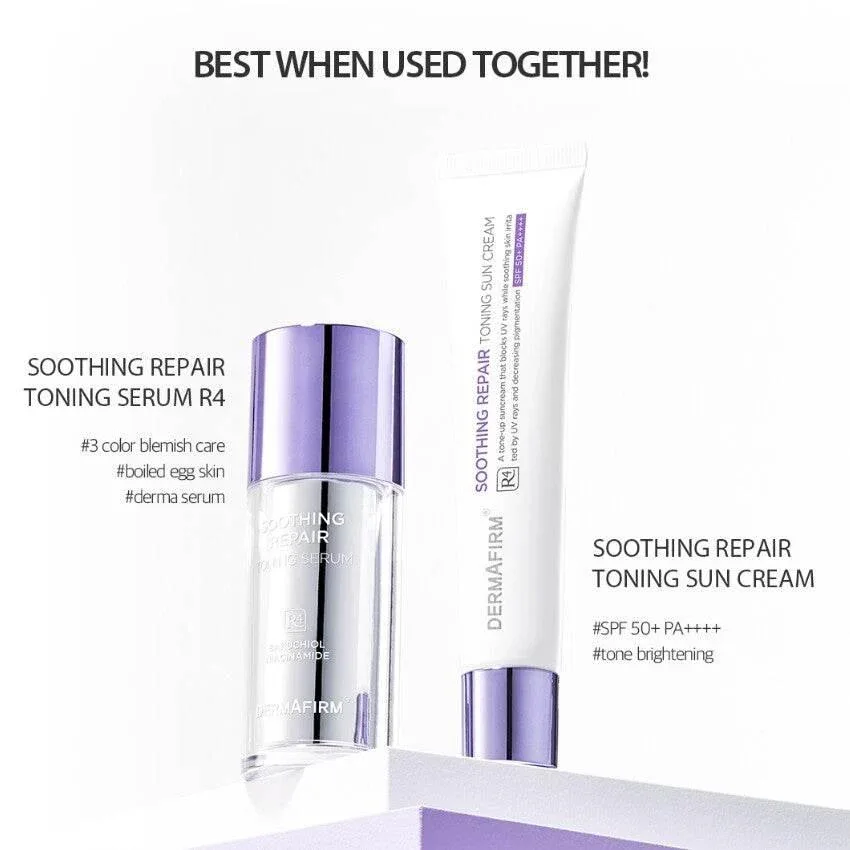 Dermafirm - Soothing Repair Toning Sun Cream R4 - SPF50+ PA++++ 40ml - Image 2