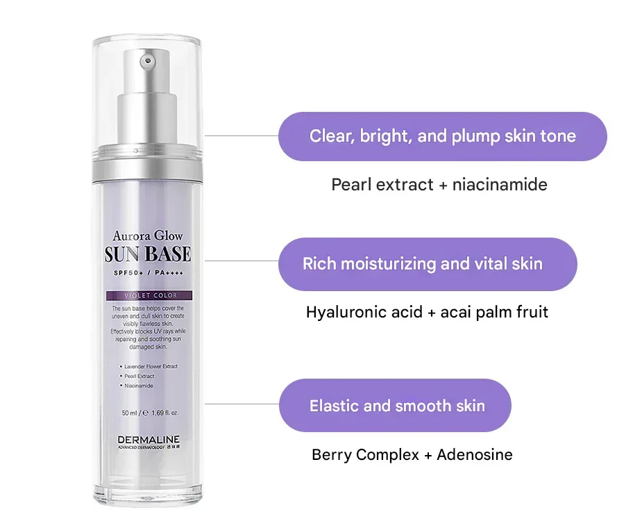 Dermaline - Aurora Glow Sun Base 50ml - Image 2