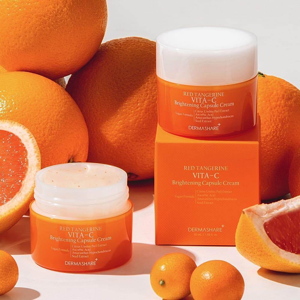 Dermashare - Red Tangerine Vita-C Brightening Capsule Cream 50ml - Image 3