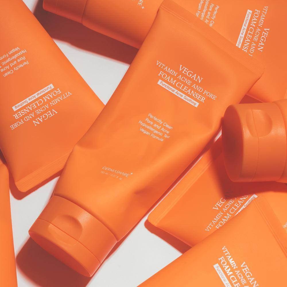 Dermashare - Vegan Vitamin Acne and Pore Foam Cleanser 150ml - Image 4