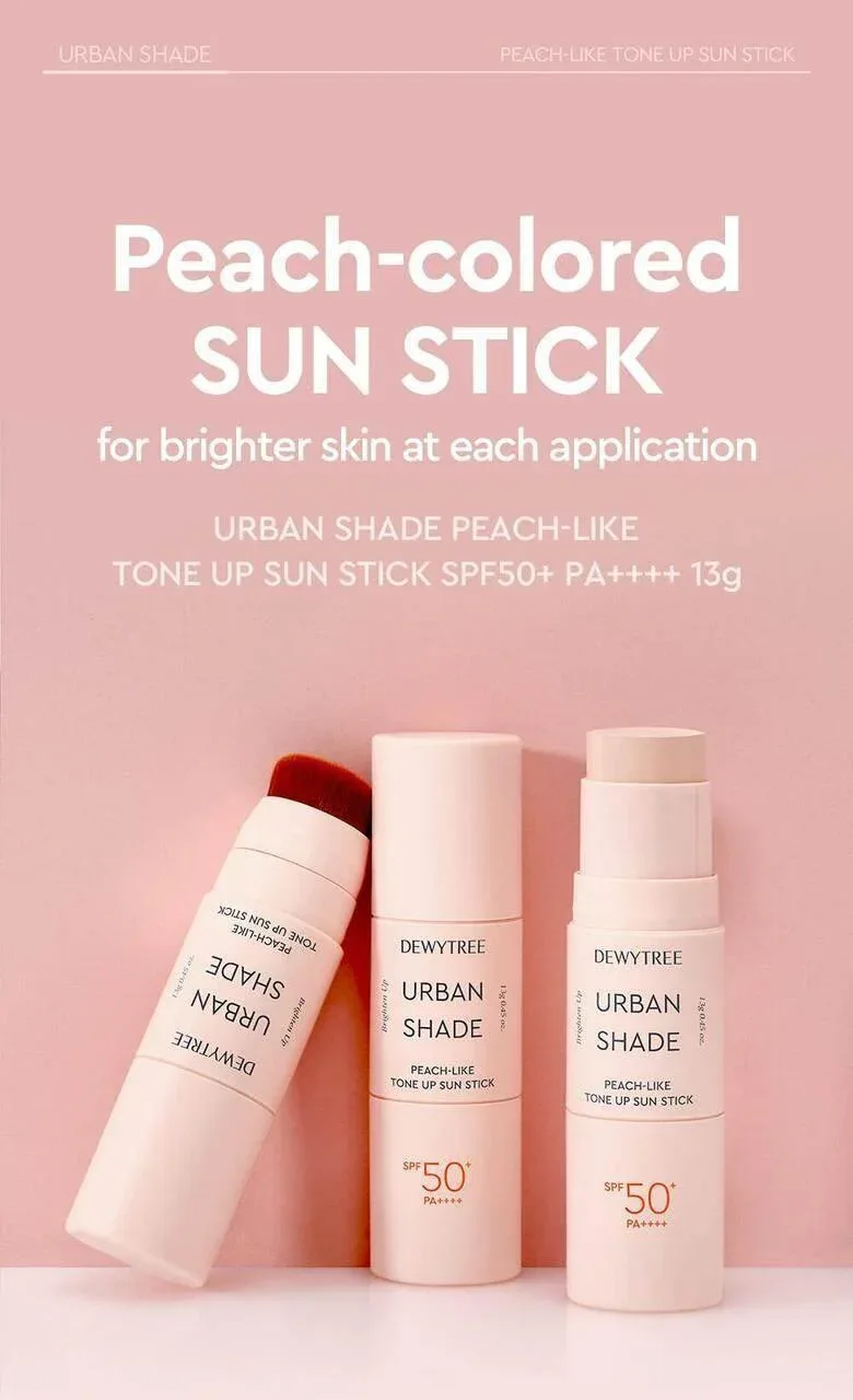 Dewytree - Urban Shade Peach Like Tone Up Stuck Stick SPF50+ PA++++ - Image 2