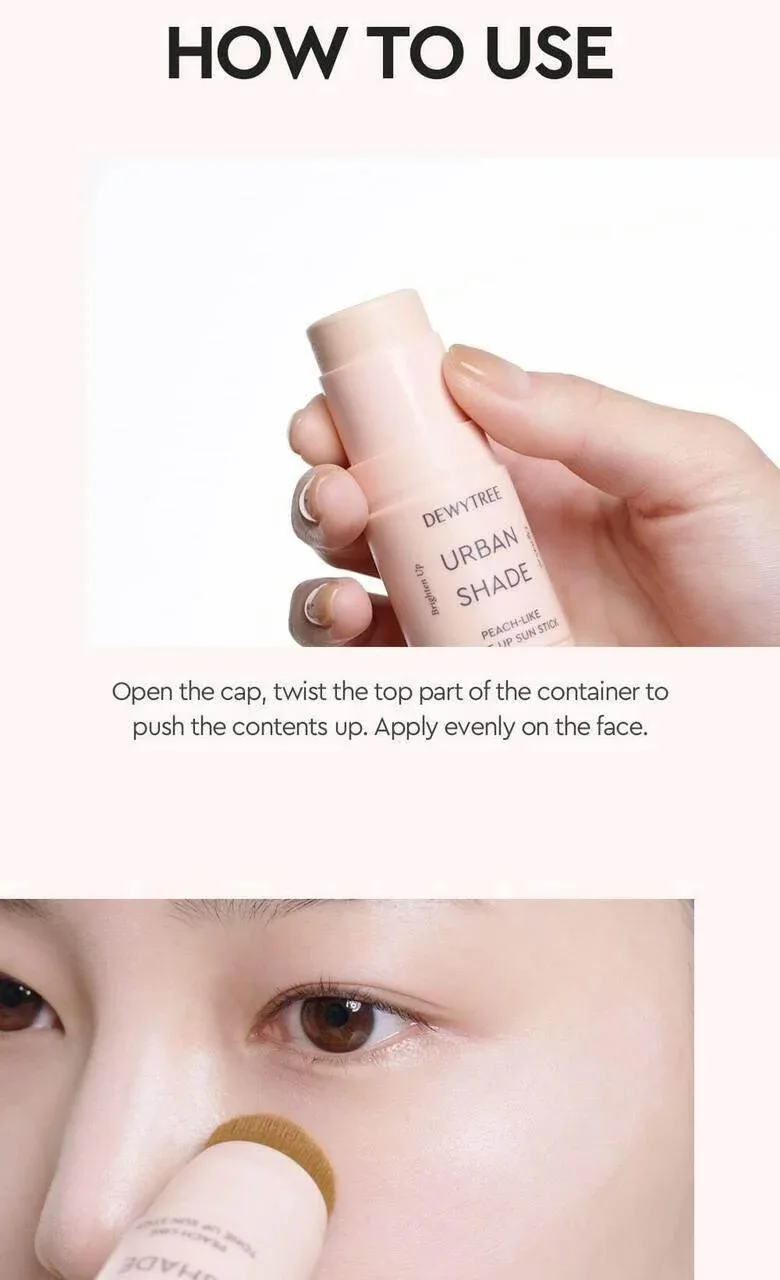 Dewytree - Urban Shade Peach Like Tone Up Stuck Stick SPF50+ PA++++ - Image 3