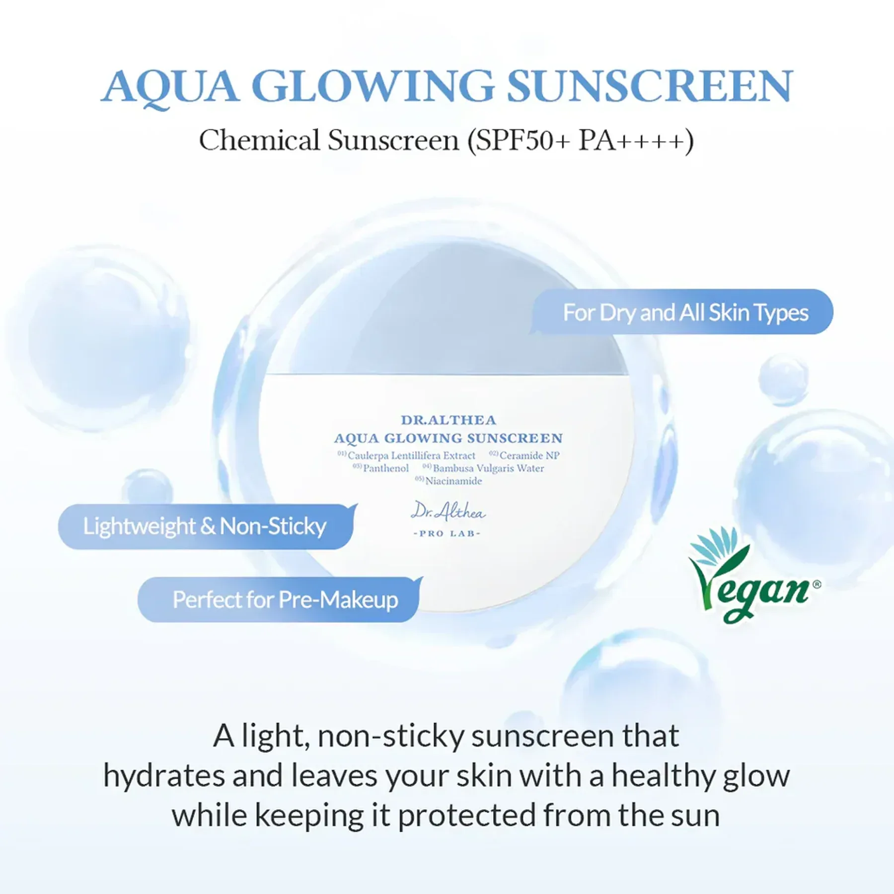 Dr Althea - Aqua Glowing Sunscreen 45ml - Image 3