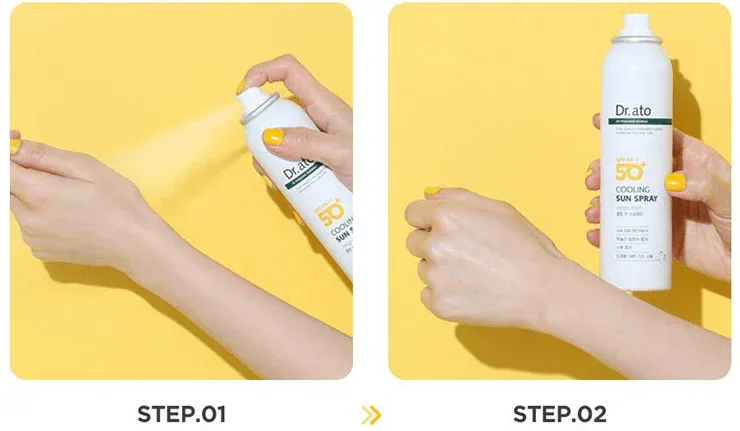 Dr Ato - Cooling Sun Spray SPF50+ PA++++ 150ml - Image 3