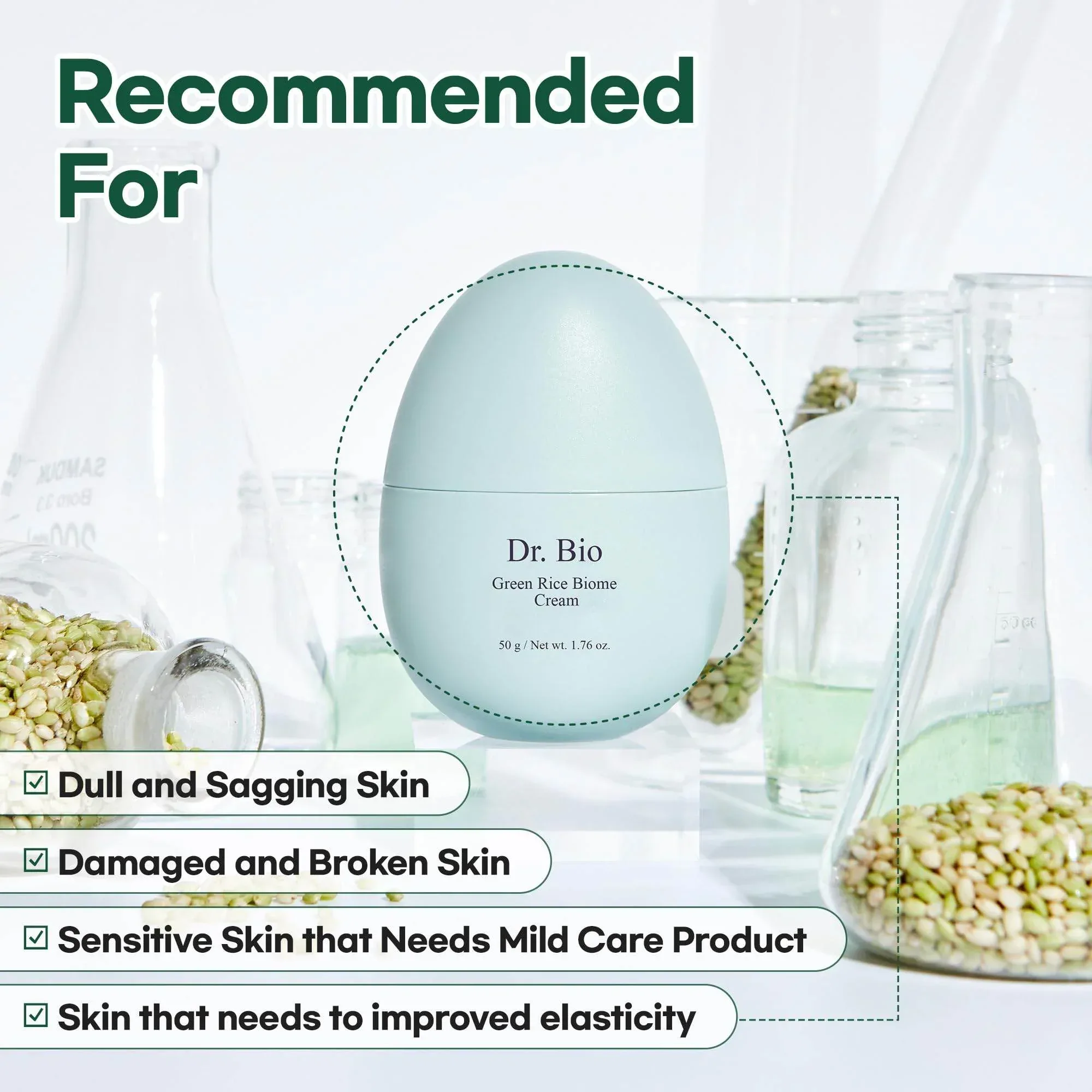 Dr. Bio - Green Rice Biome Anti-Aging Cream 50g - Image 3
