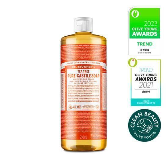 Dr Bronner - Tea Tree Pure Castile Soap 950ml (10 Types) - Image 12