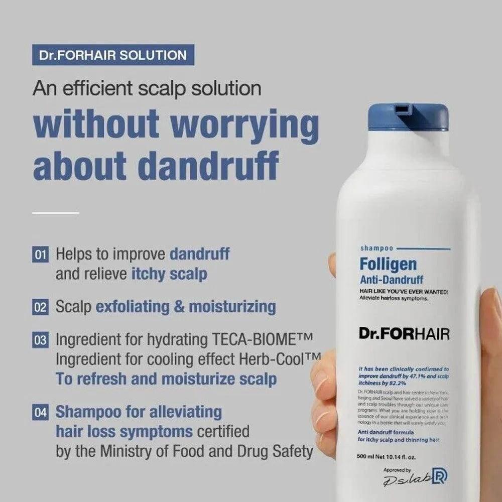 Dr For Hair - Folligen Anti-Dandruff 400ml - Image 3