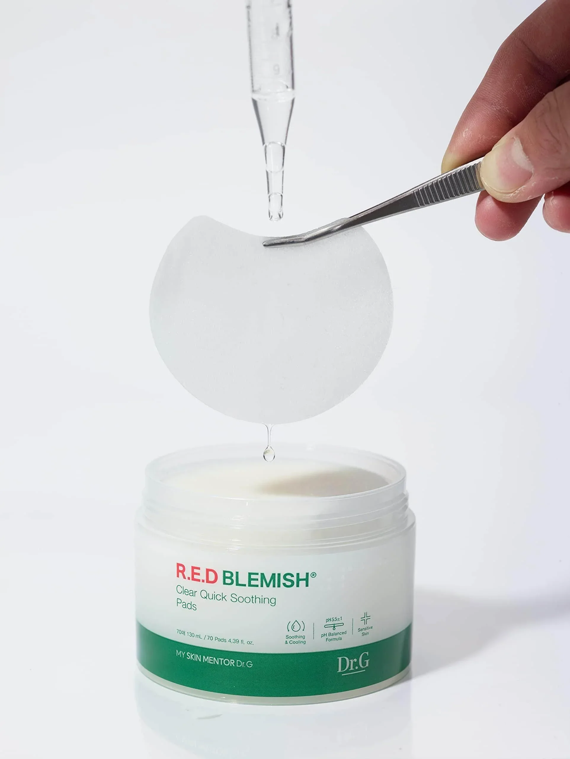 Dr.G R.E.D Blemish Clear Soothing Pads (70ea) - Image 3