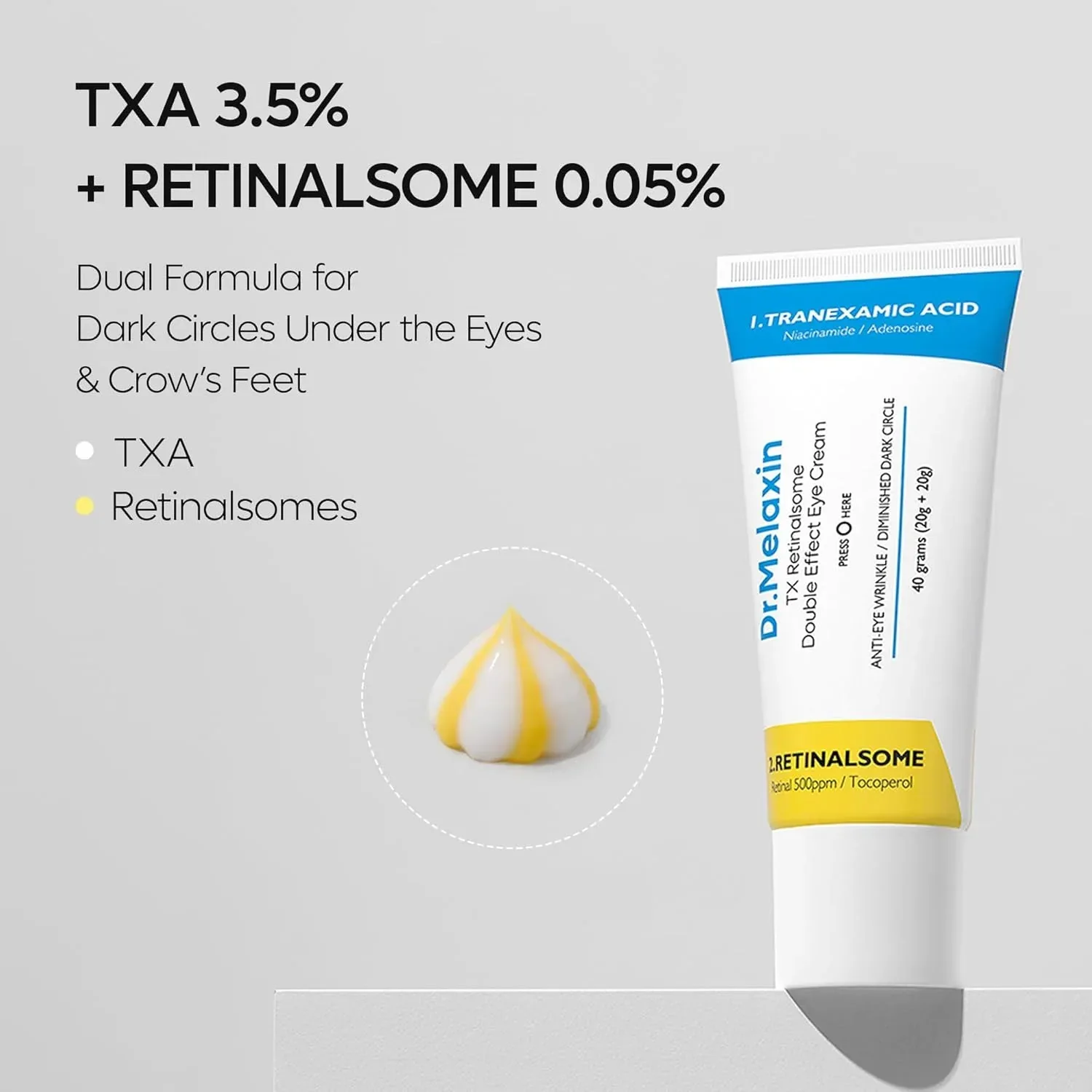 Dr Melaxin - TX Retinalsome Double Effect Eye Cream 40g - Image 3