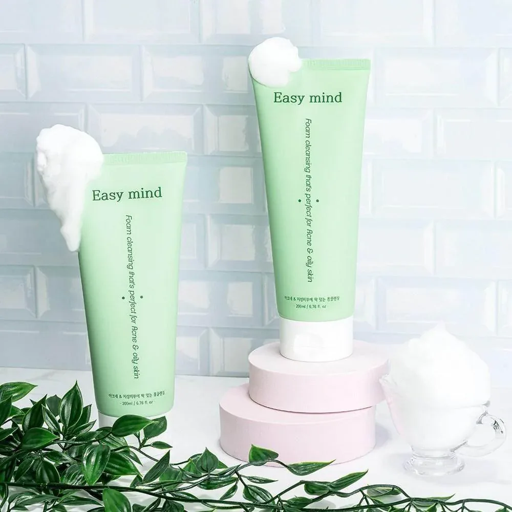 Easy Mind - Foam Cleansing That's Perfect For Acne Oily Skin 200ml - Image 3