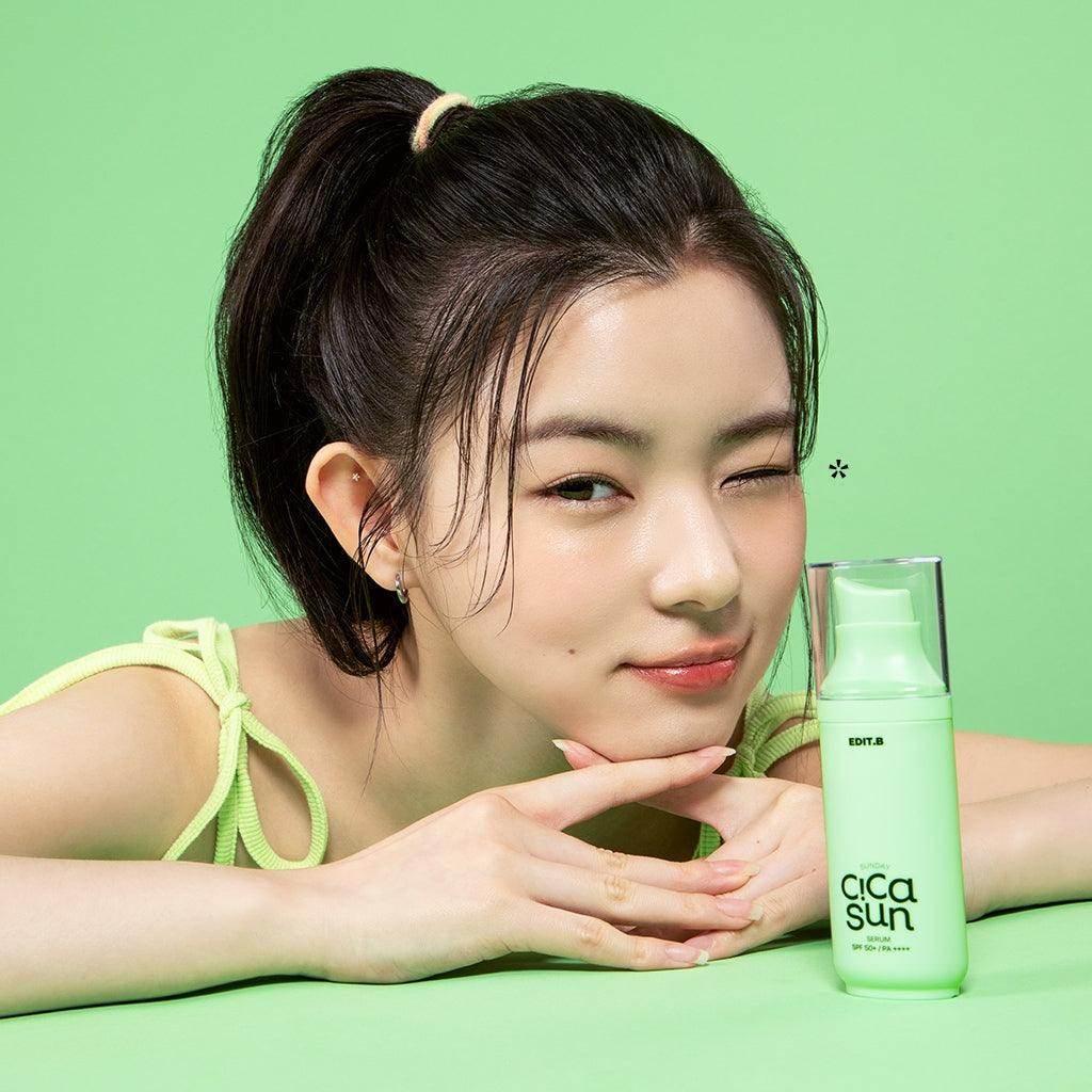 Edit.B - Sunday Cica Sun Serum SPF50+ PA++++ 55ml - Image 4