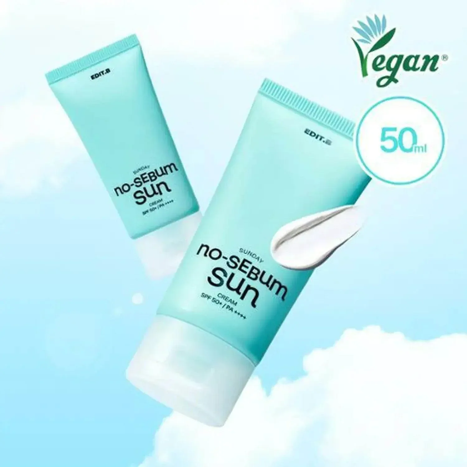 Edit.B - Sunday No Sebum Sun Cream SPF50+ PA++++ - Image 3
