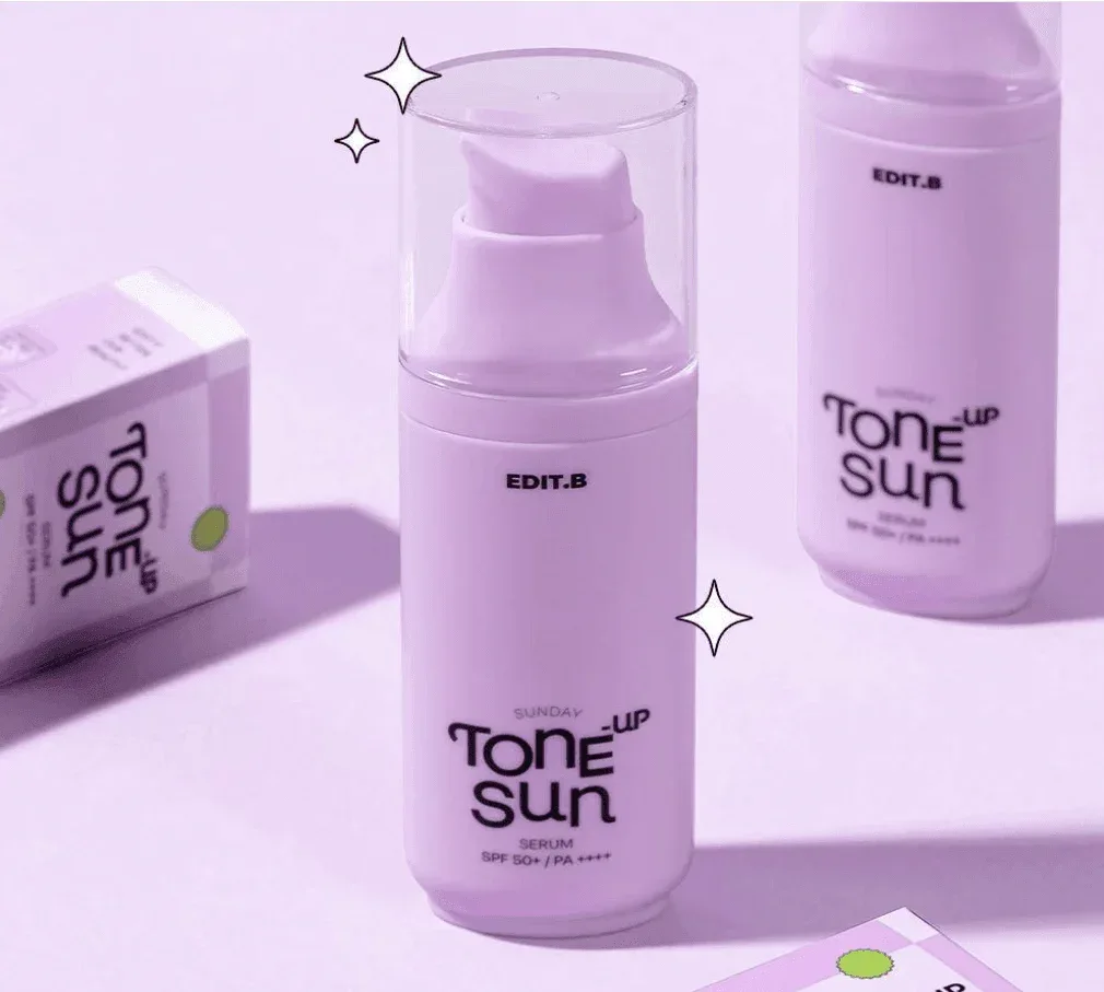 Edit.B - Sunday Tone Up Sun Serum SPF50+ PA++++ 55ml - Image 2