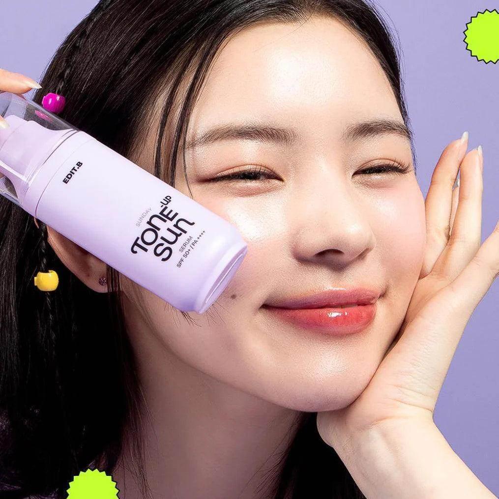 Edit.B - Sunday Tone Up Sun Serum SPF50+ PA++++ 55ml - Image 3