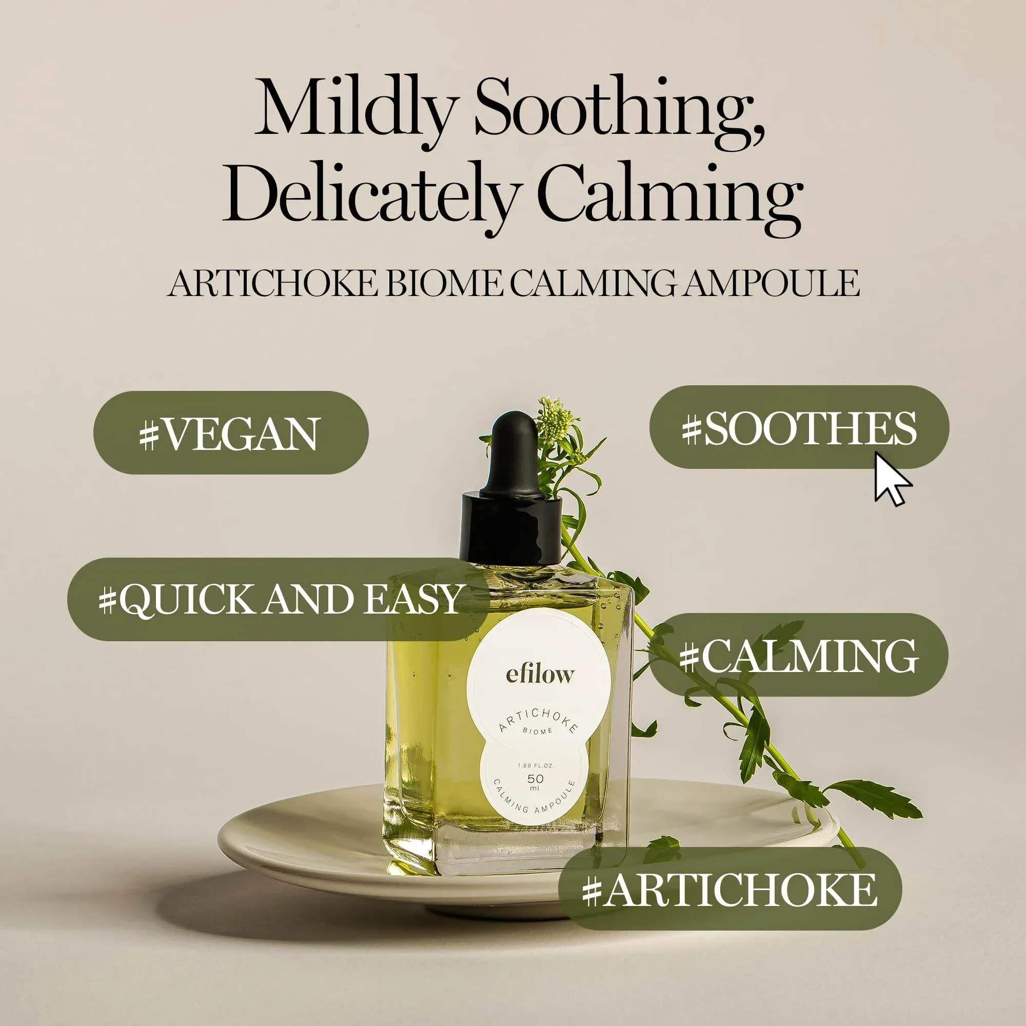 efilow - Artichoke Biome Calming Ampoule 50ml - Image 3