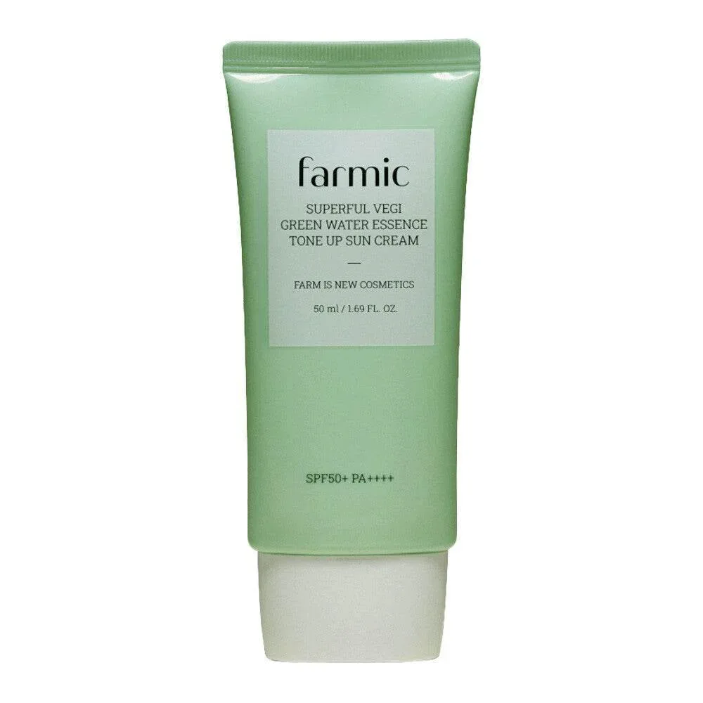 Farmic - Superful Vegi Green Water Essence Tone Up Sunscreen 50ml