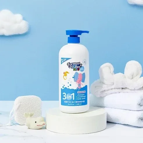 Formal Bee Kids - Shampoo Conditioner Bodywash Baby Powder 1000ml - Image 3