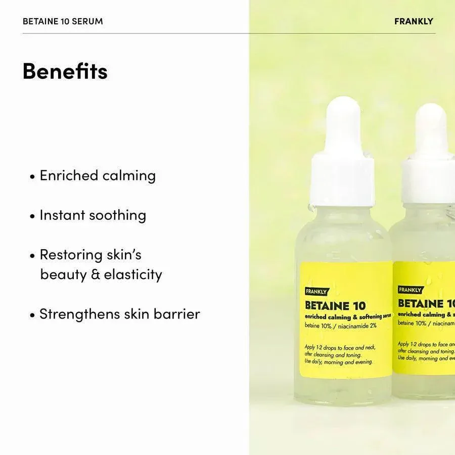 Frankly - Betaine 10 Enriched Calming & Softening Serum 30ml - Image 3
