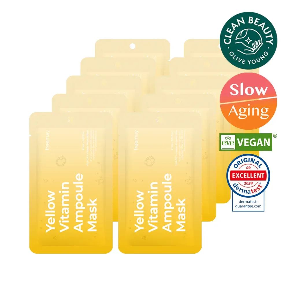 Freemay - Yellow Vitamin Ampoule Mask 10ea - Image 2
