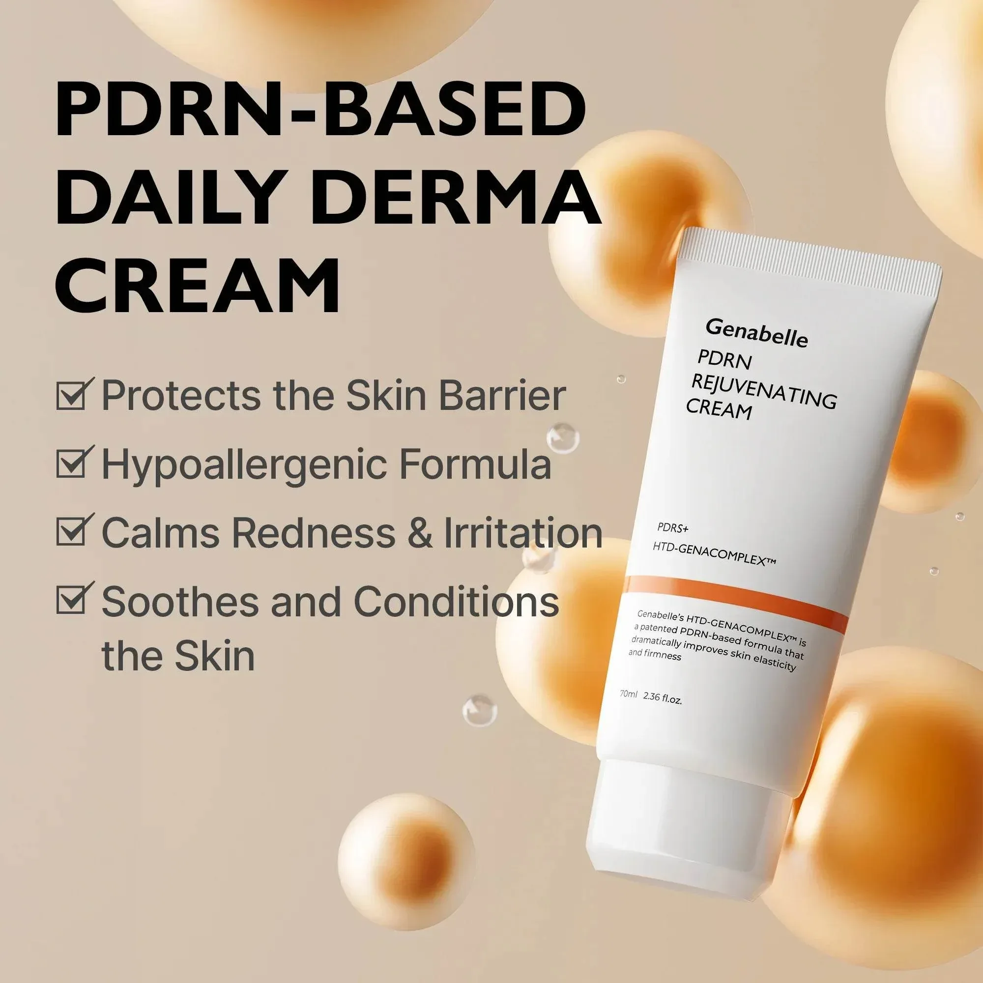 Genabelle - PDRN Rejuvenating Cream 70ml x 2 - Image 3