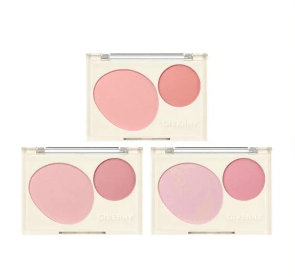 Giverny - Fluffy Dual Blusher 7.4g - 3 Colors