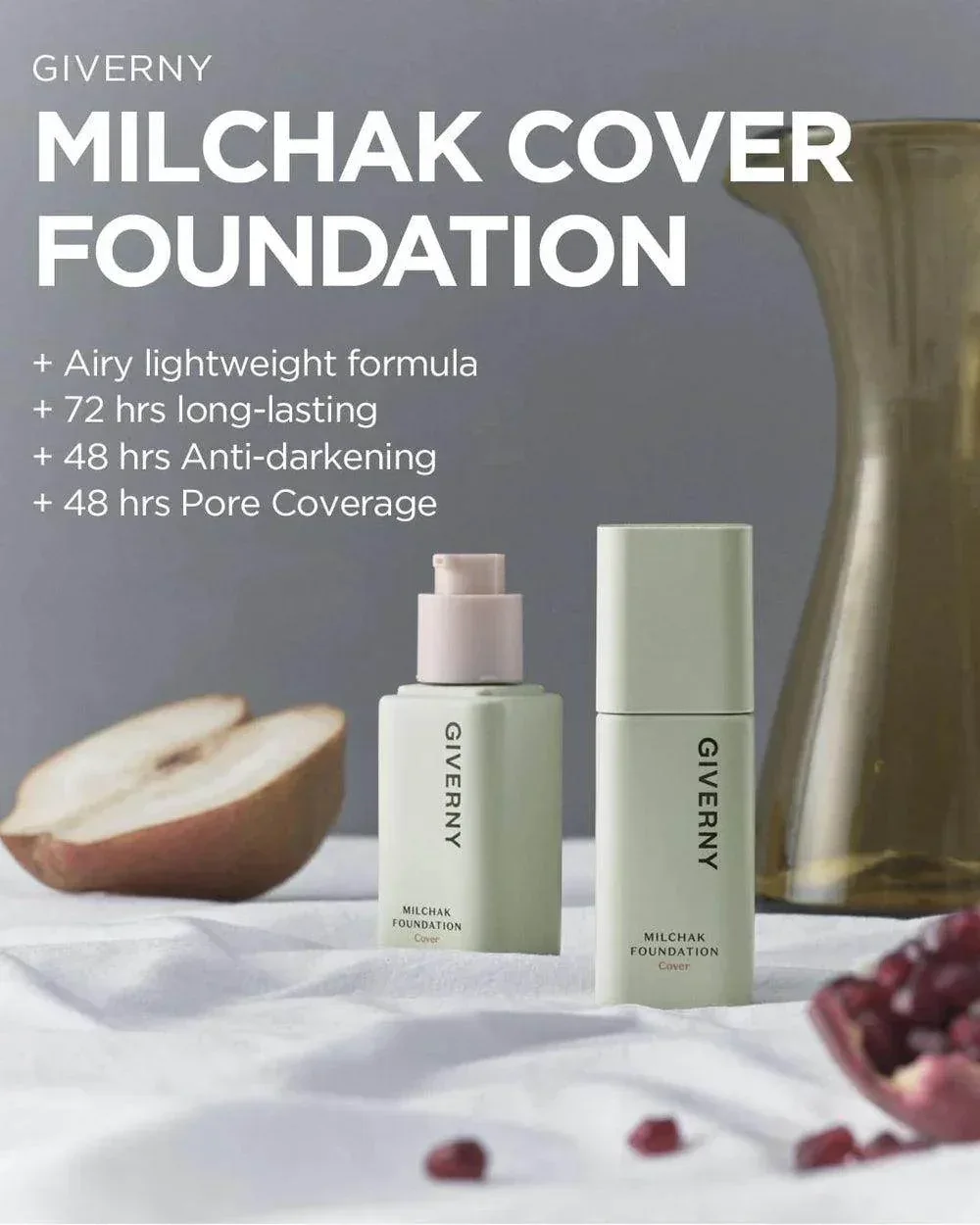 Giverny - Milchak Cover Foundation 5 Colors - Image 3
