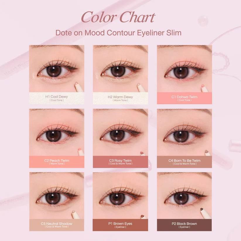 Heart Percent - Dote On Mood Contour Eye Liner Slim  - 9 Colors - Image 5