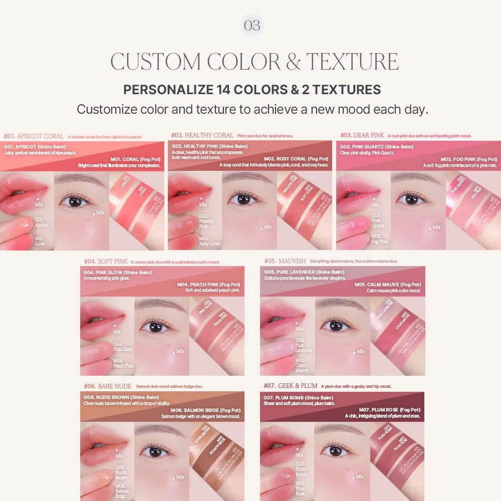 Heart Percent - Dote On Mood Custom Lip&Cheek - 7 Colors - Image 2