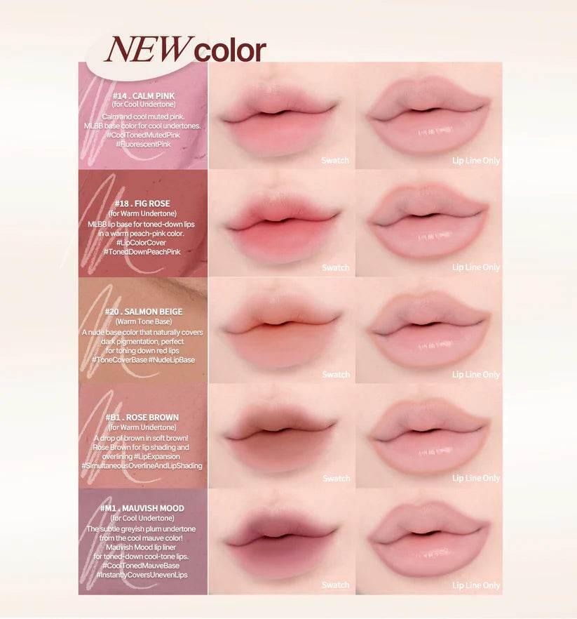 Heart Percent - Dote On Mood Lip Pencil Slim - 10 Colors - Image 4
