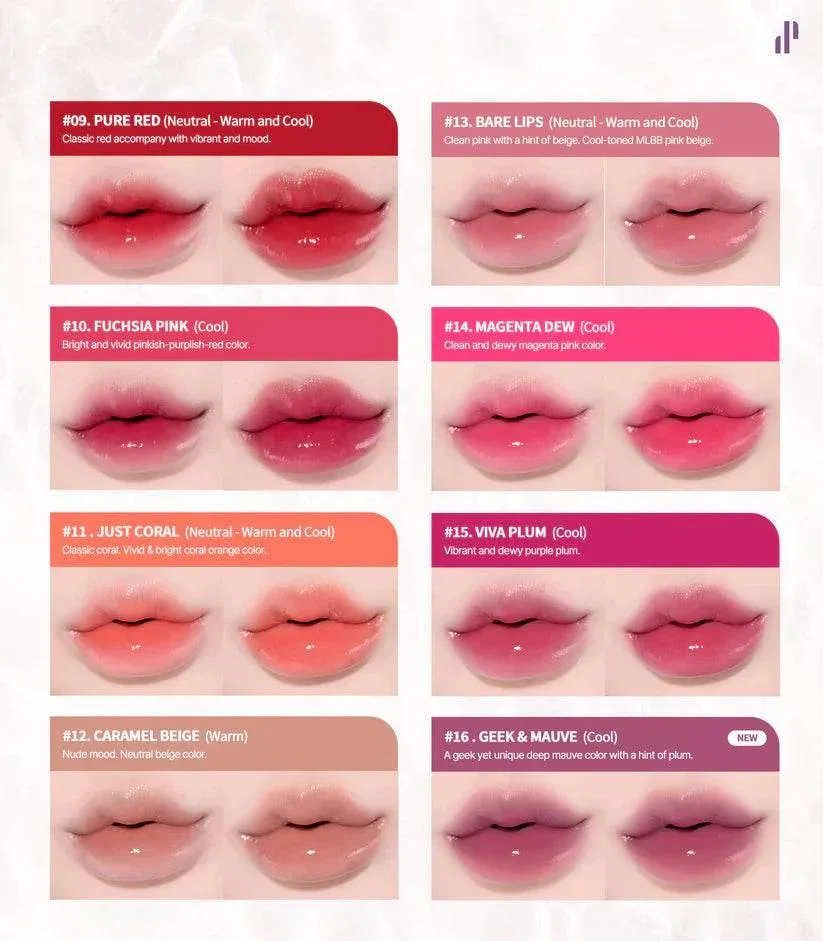 Heart Percent - Dote On Mood Pure Glow Tint - 16 Colors - Image 4