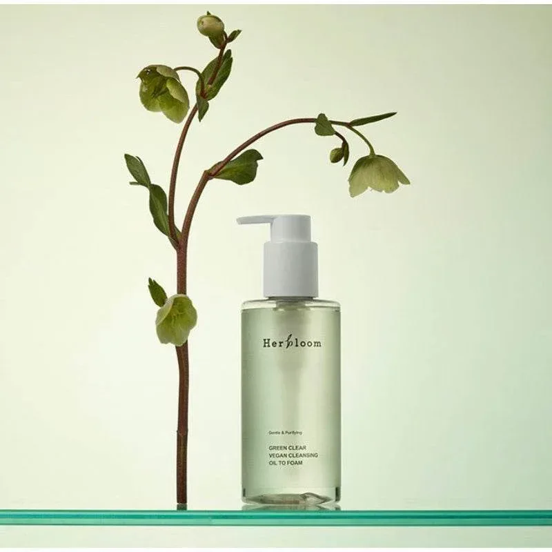 Herbloom - Green Clear Vegan Cleansing Oil To Foam 200ml - Image 2