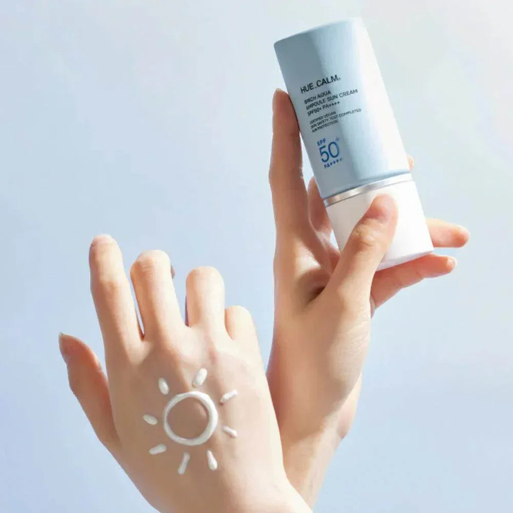 Hue_Calm - Birch Aqua Ampoule Sun Cream SPF50+ PA++++ - Image 2