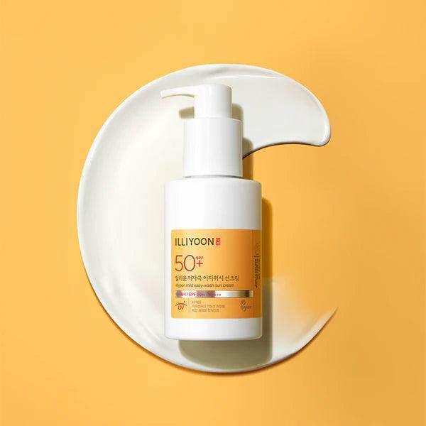 Illiyoon - Mild Easy-wash Sun Cream (SPF50+ PA++++) (Vegan) 150ml - Image 3