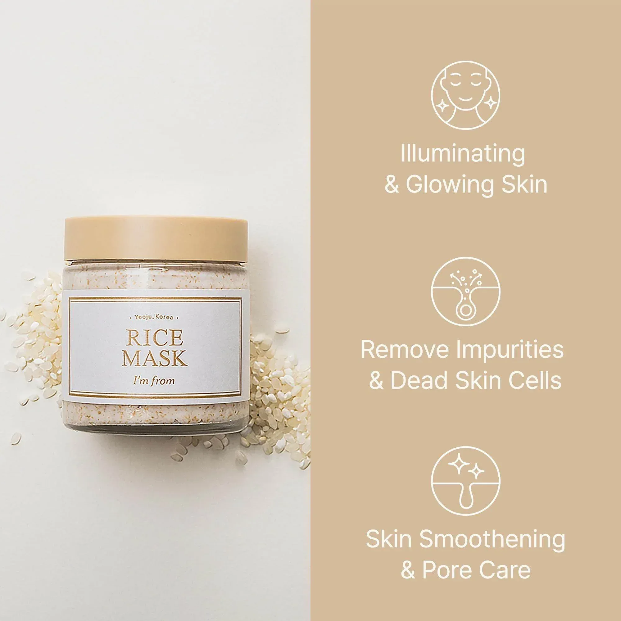I'm from - Rice Mask 110g - Image 3