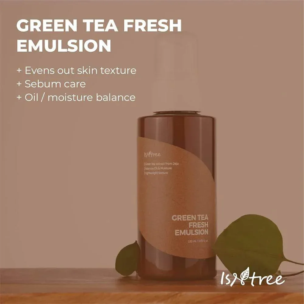Isntree - Green Tea Fresh Emulsion 120ml - Image 2